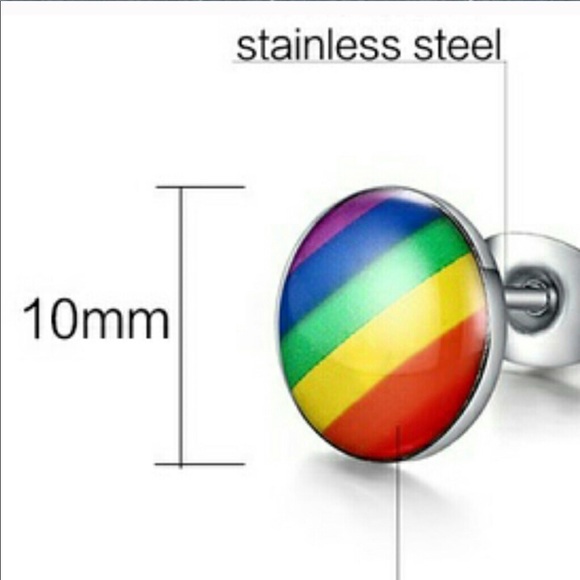 🆕LGBT STUD EARRINGS - Picture 3 of 4